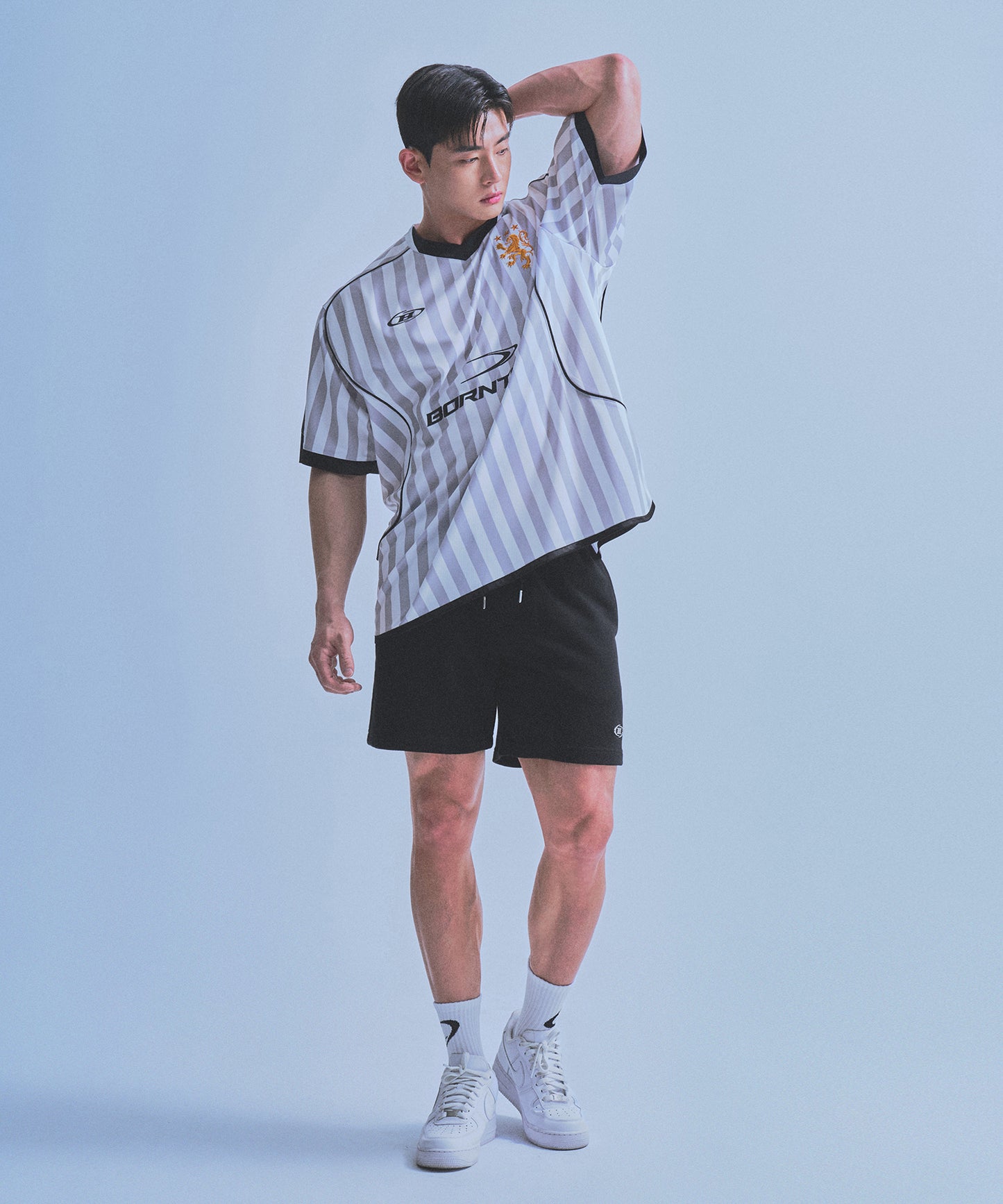 CHROME B HALF PANTS_SHORT VER [BLACK]