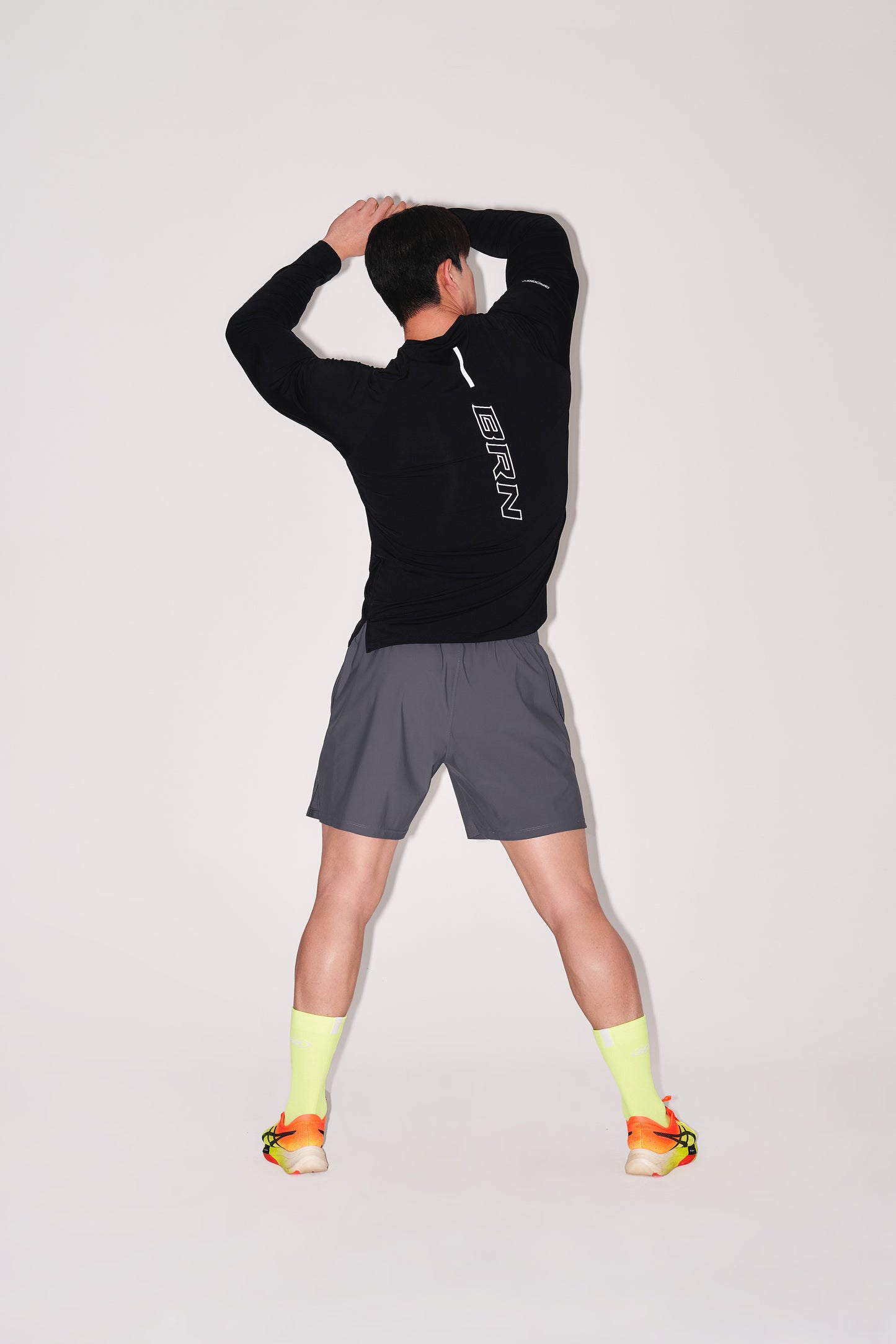 BRN SQUARE QUICK DRY LONG SLEEVE [BLACK]