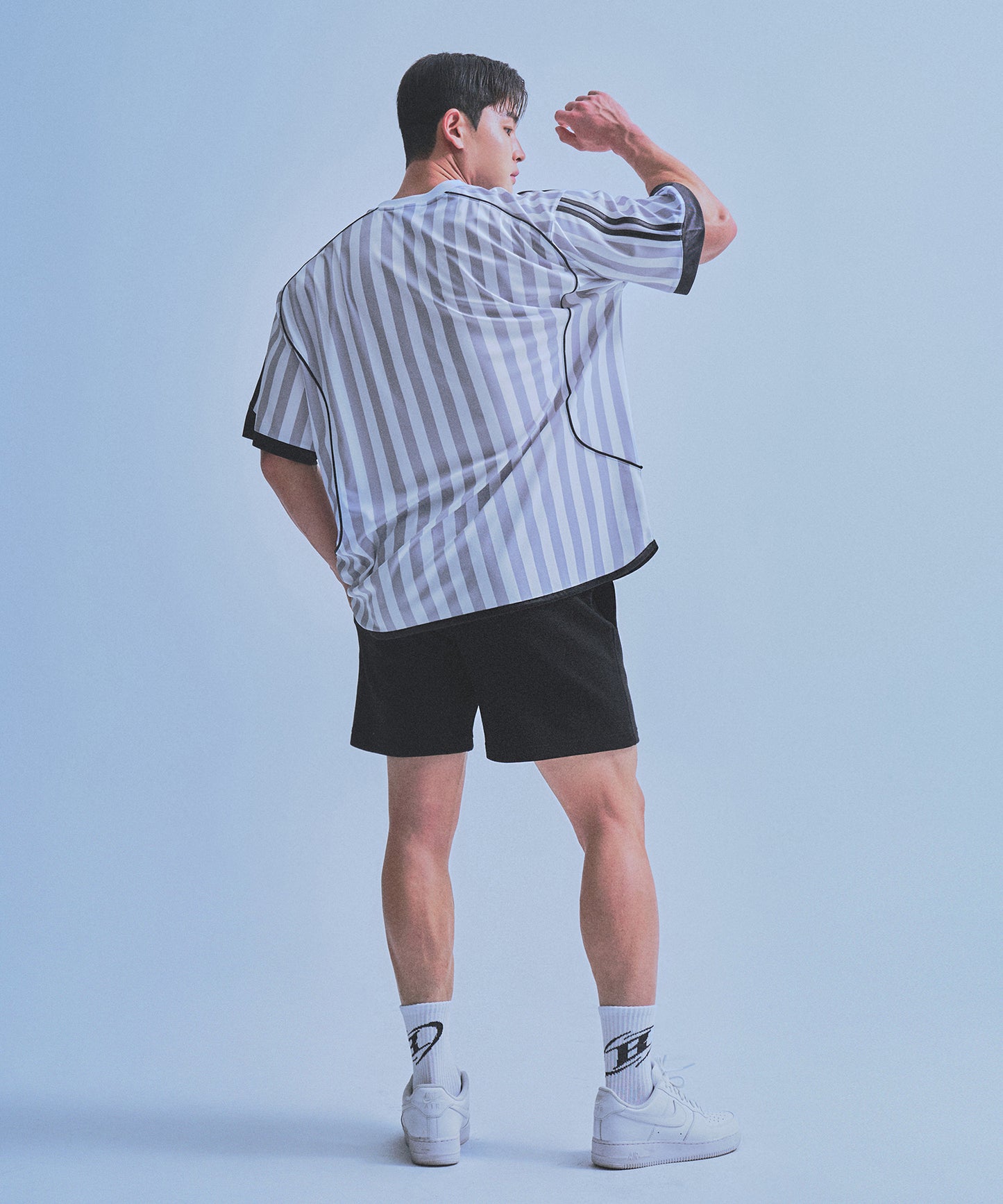 CHROME B HALF PANTS_SHORT VER [BLACK]