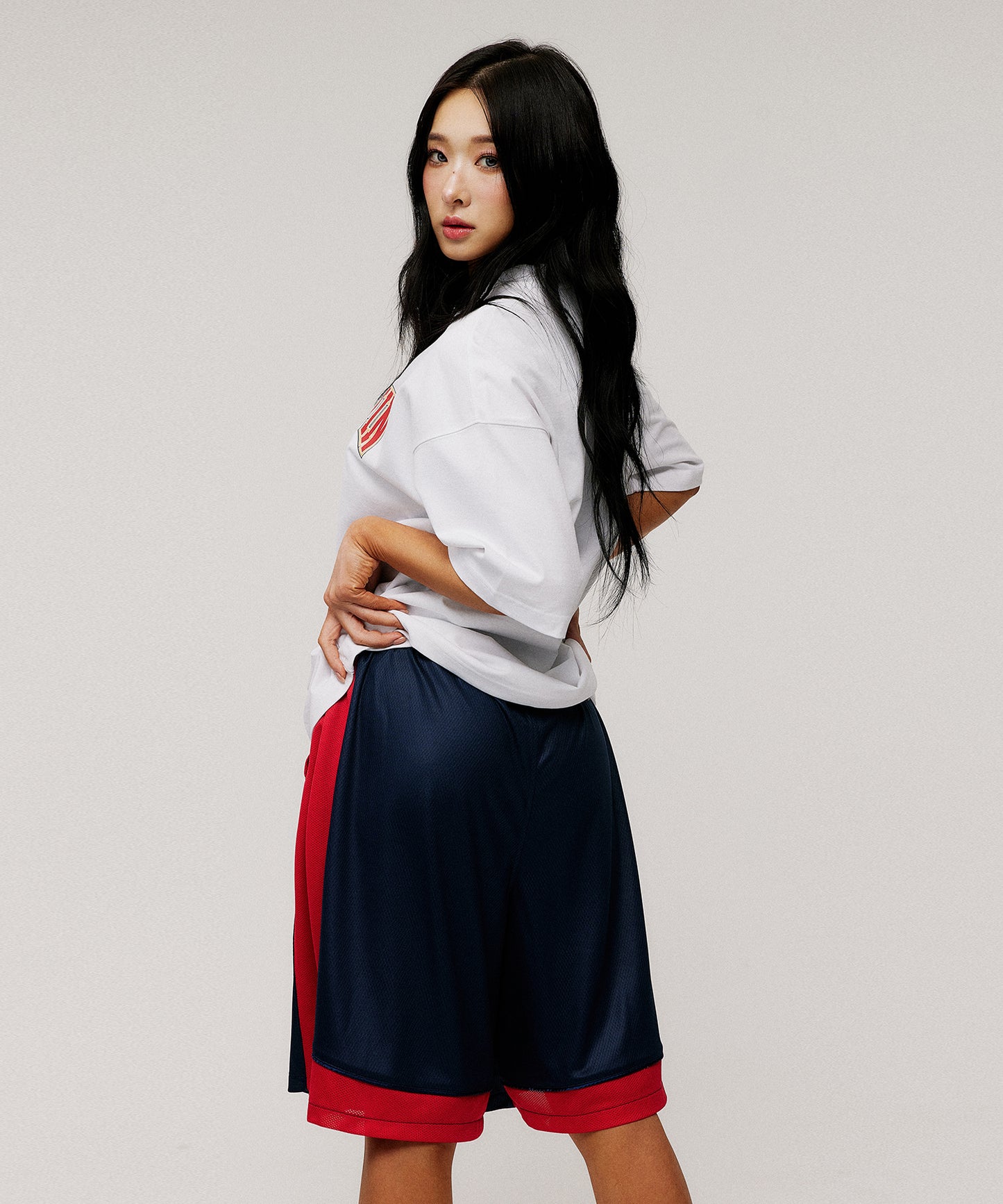 SYMBOL B VICTORY SEMI OVER FIT T-SHIRTS [WHITE]
