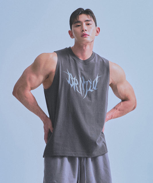 TRIBAL COMFORT FIT SLEEVLESS [CHARCOAL]