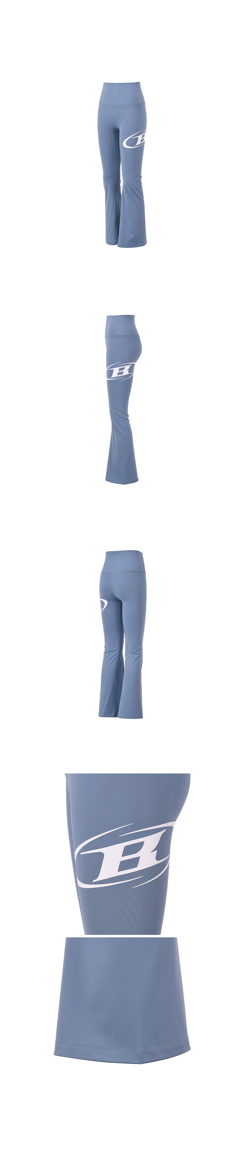 BOOTS CUT LEGGINGS SHORT VER [BLUE]