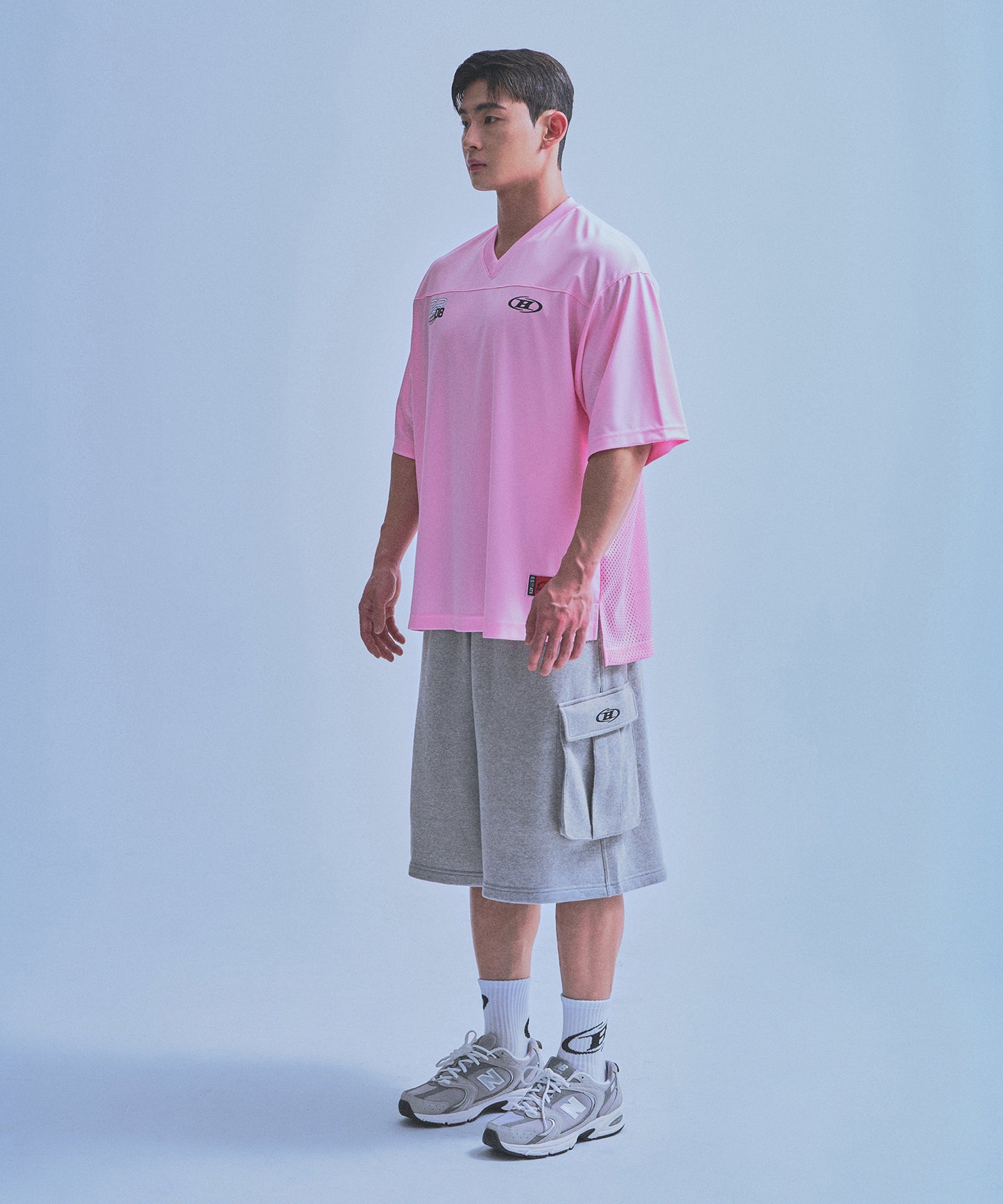 08 RUGBY JERSEY T-SHIRTS [PINK]