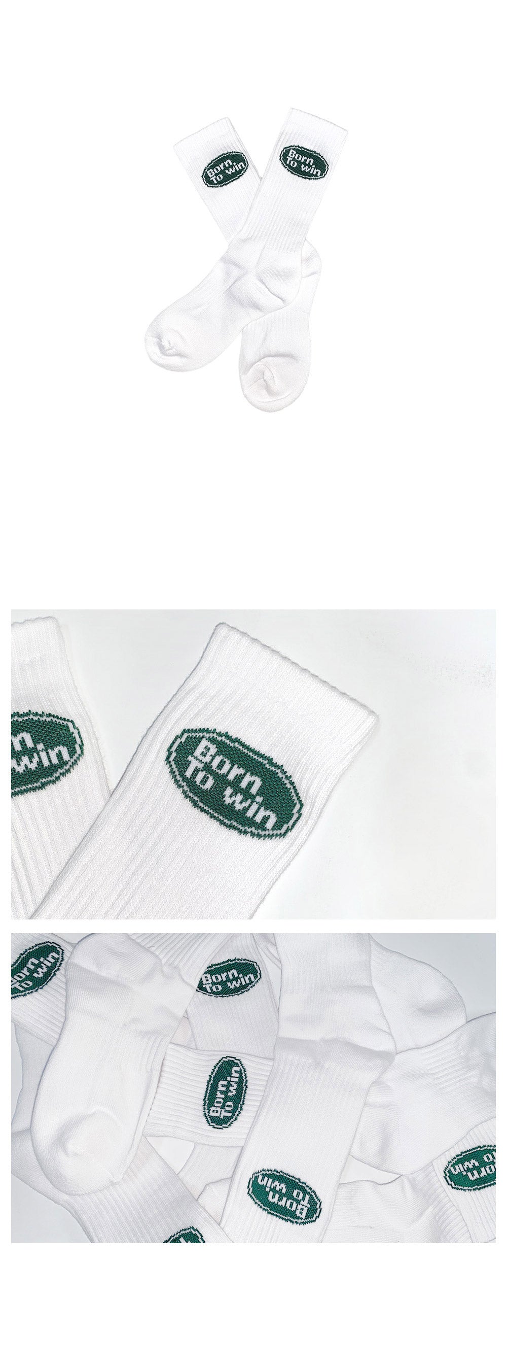 TRACK LOGO SOCKS [WHITE]