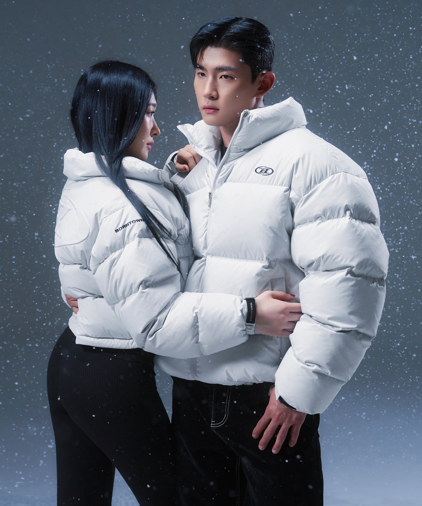 BIG SYMBOL PUFFER DOWN [GREY]