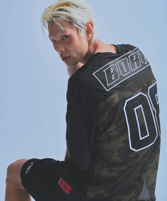 08 RUGBY JERSEY T-SHIRTS [BLACK CAMO]