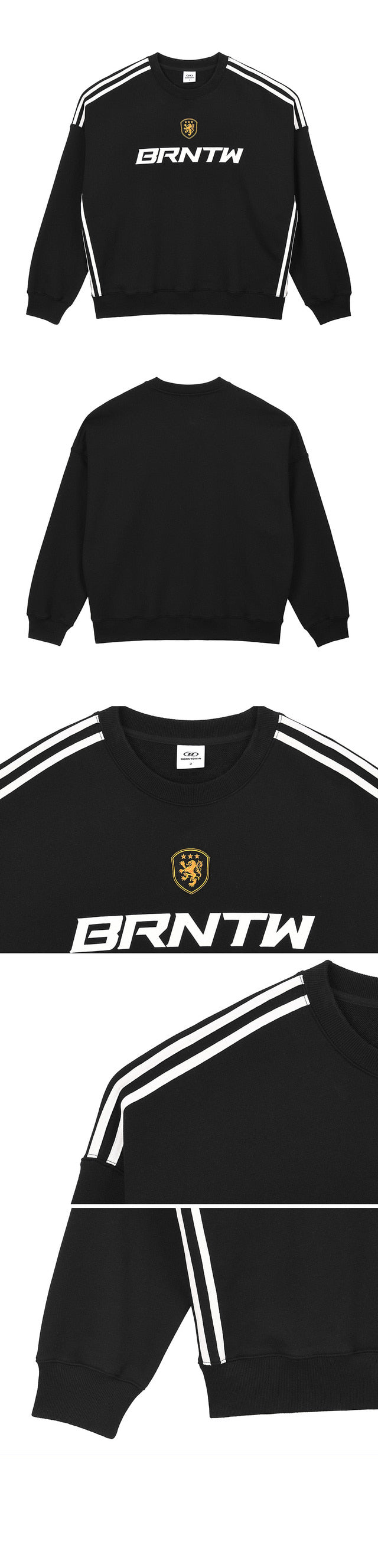 TRACK LINE EMBLEM SWEATSHIRTS [BLACK]