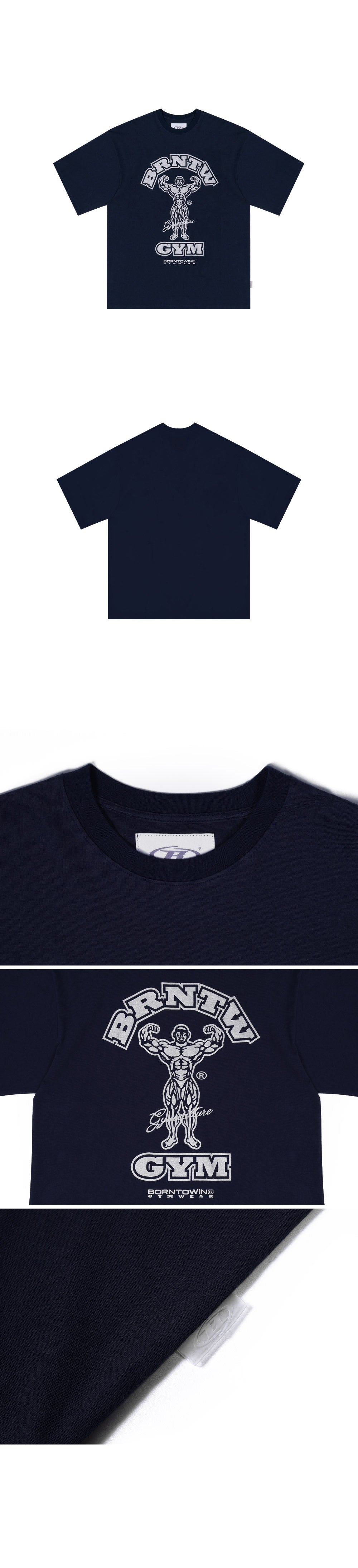 RAISEBORN OVER FIT T-SHIRTS [NAVY]