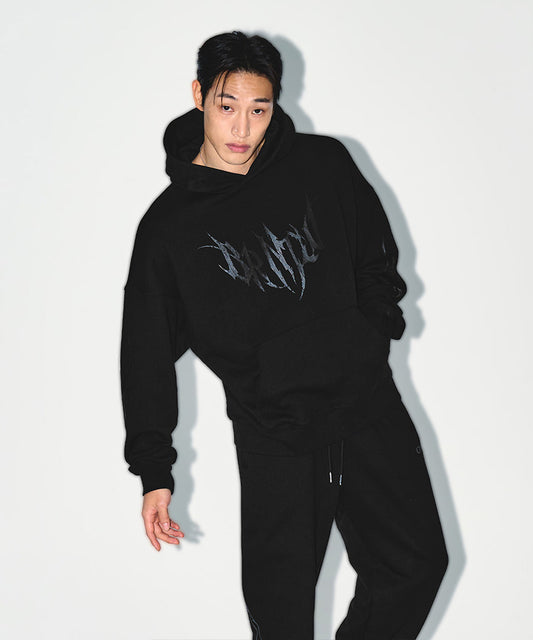 TRIBAL EXTRA FIT HOODIE [BLACK]