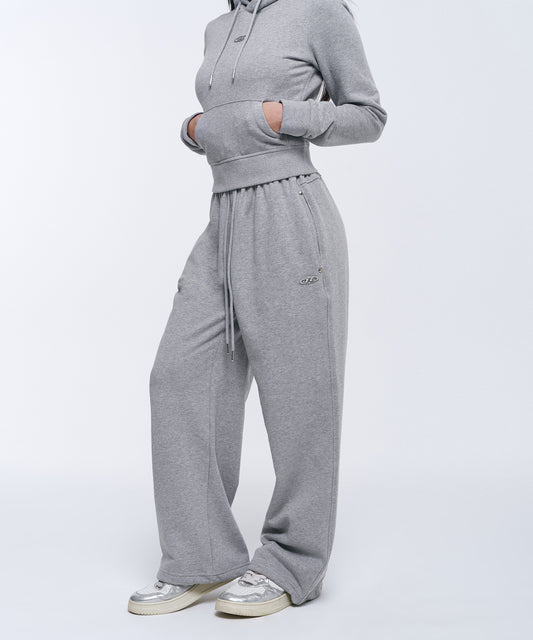 W B PENDANT COTTON SWEAT PANTS [MELANGE GREY]