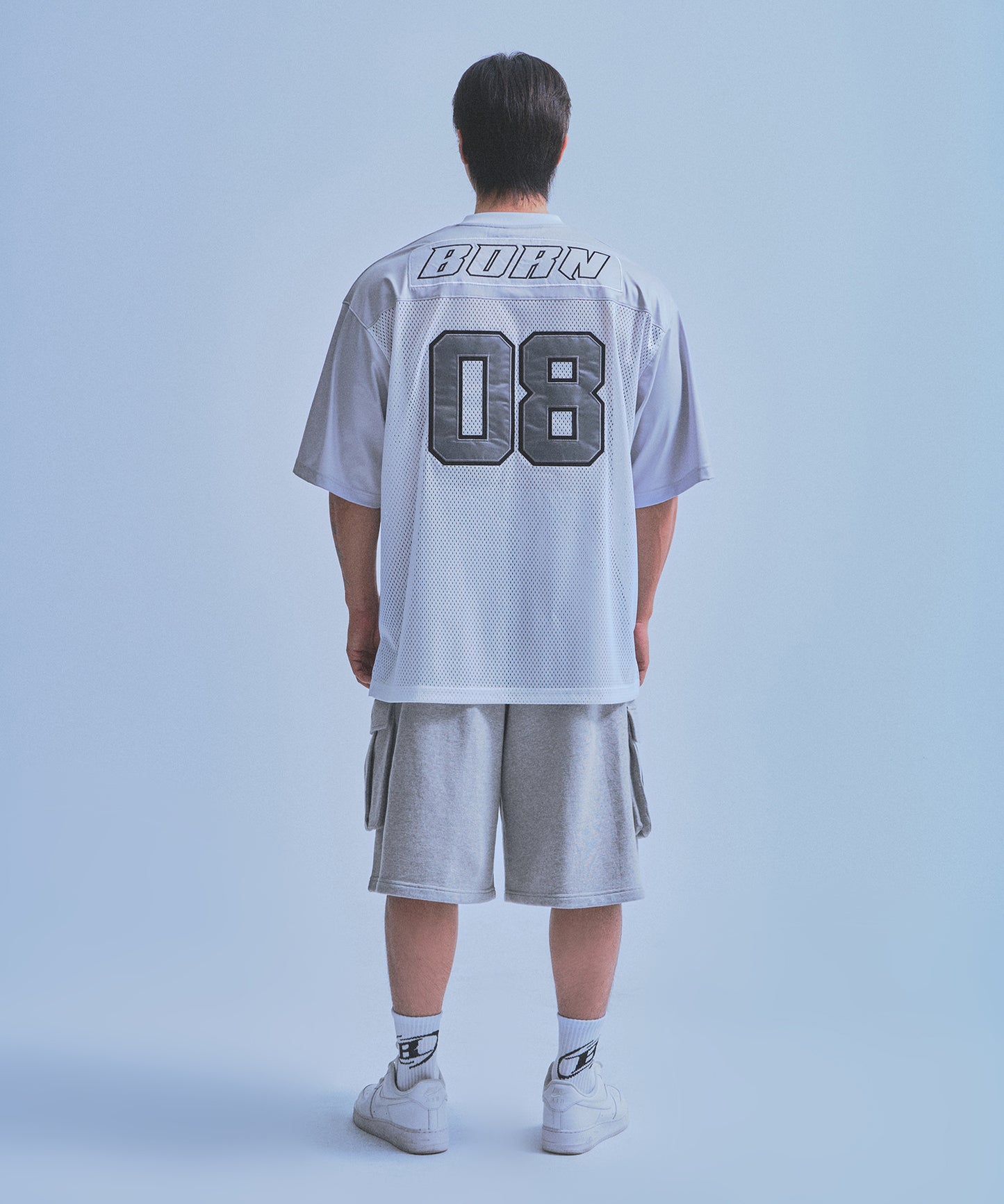 08 RUGBY JERSEY T-SHIRTS [SILVER]