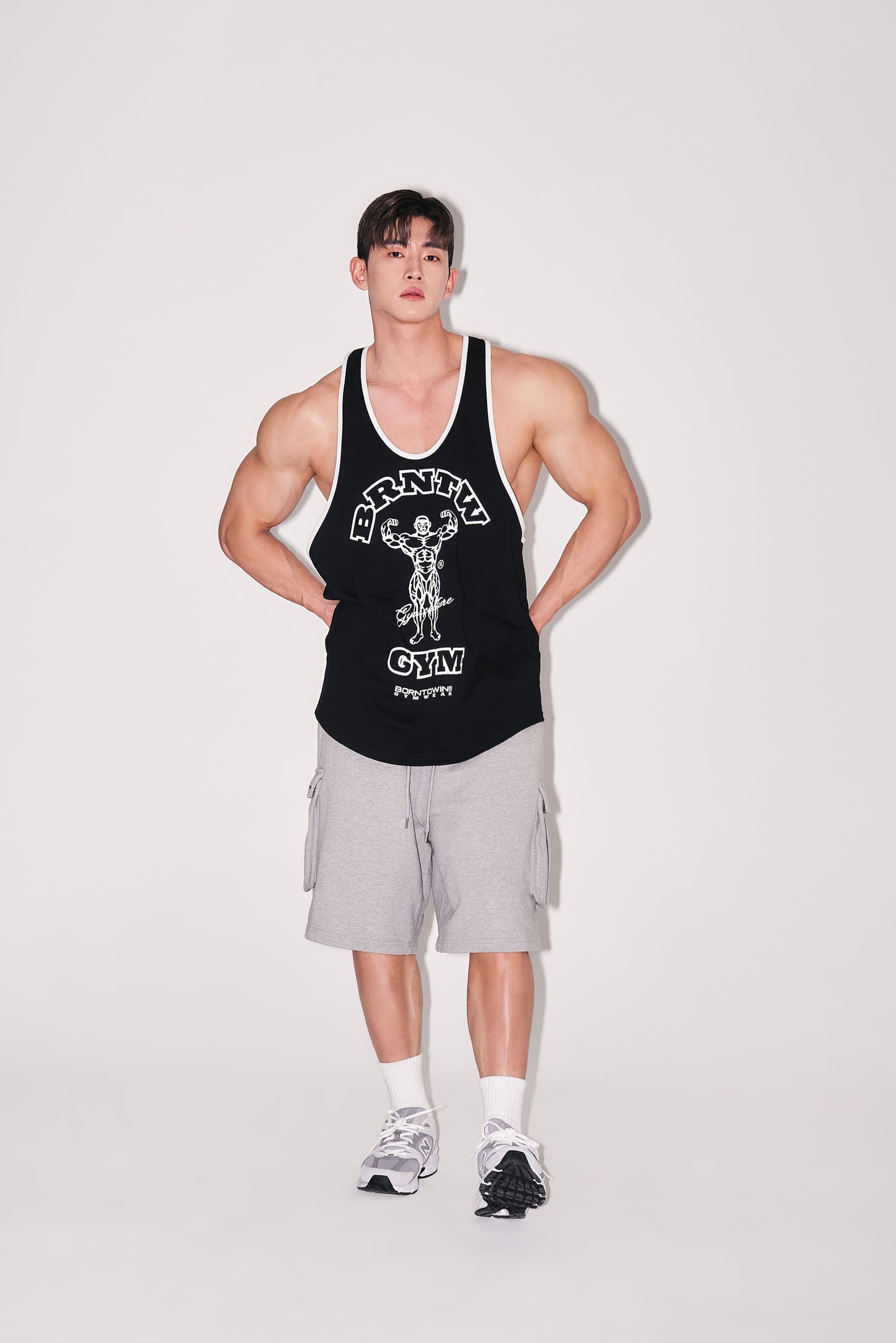 RAISEBORN NEW DEEP FIT SLEEVELESS [BLACK]