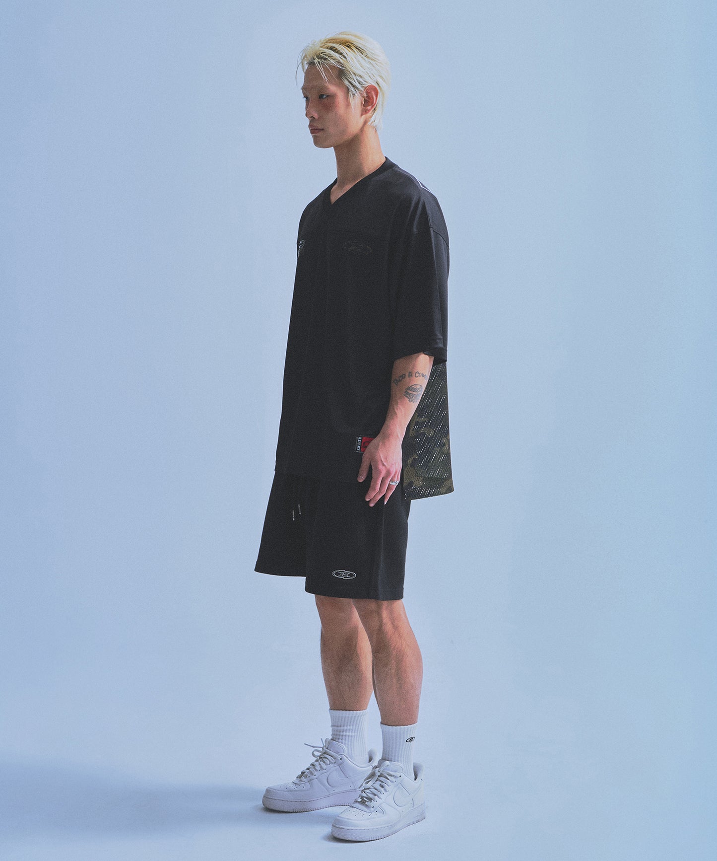 CHROME B HALF PANTS_SHORT VER [BLACK]