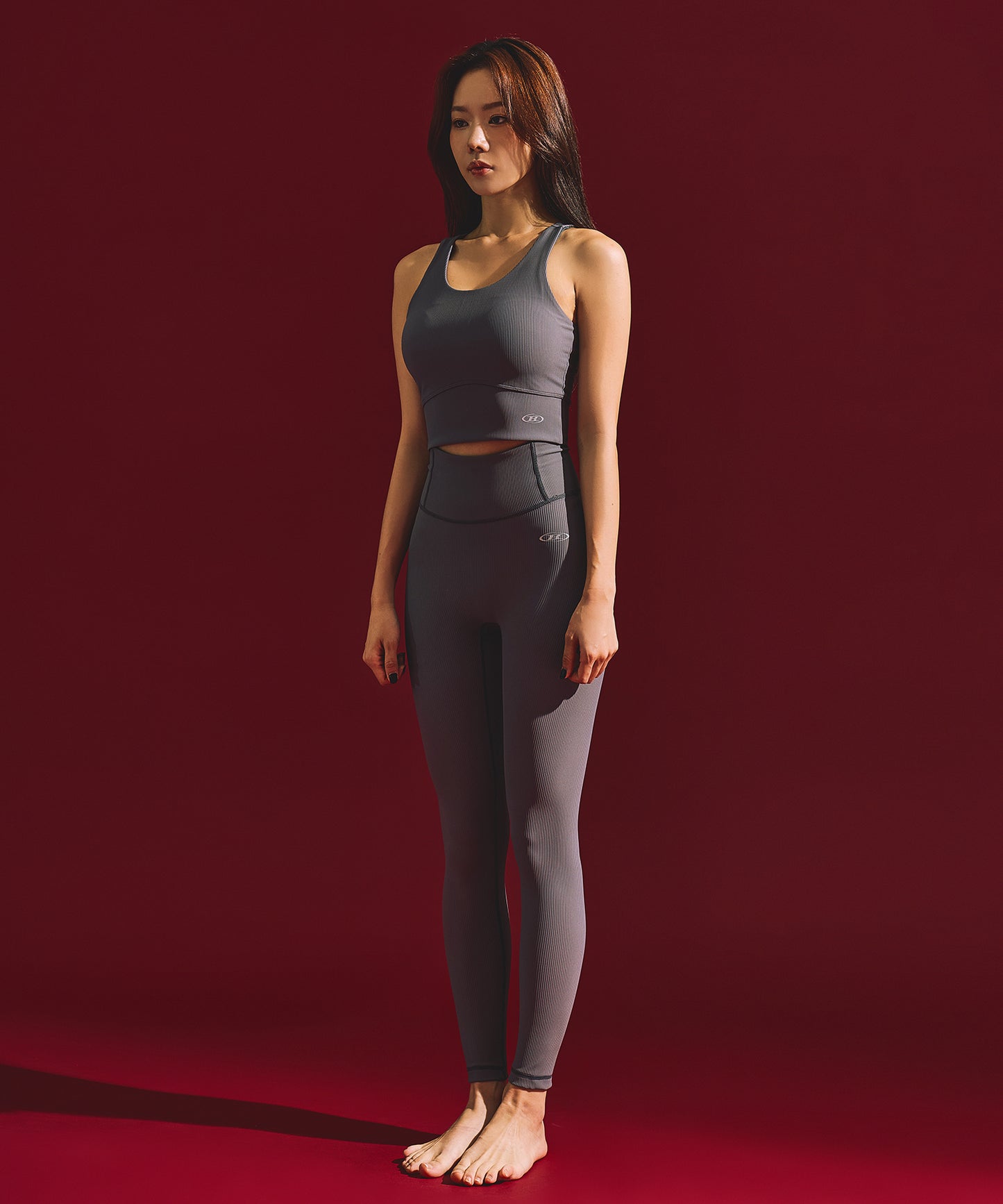 W B-FLEX BRA TOP [CHARCOAL]