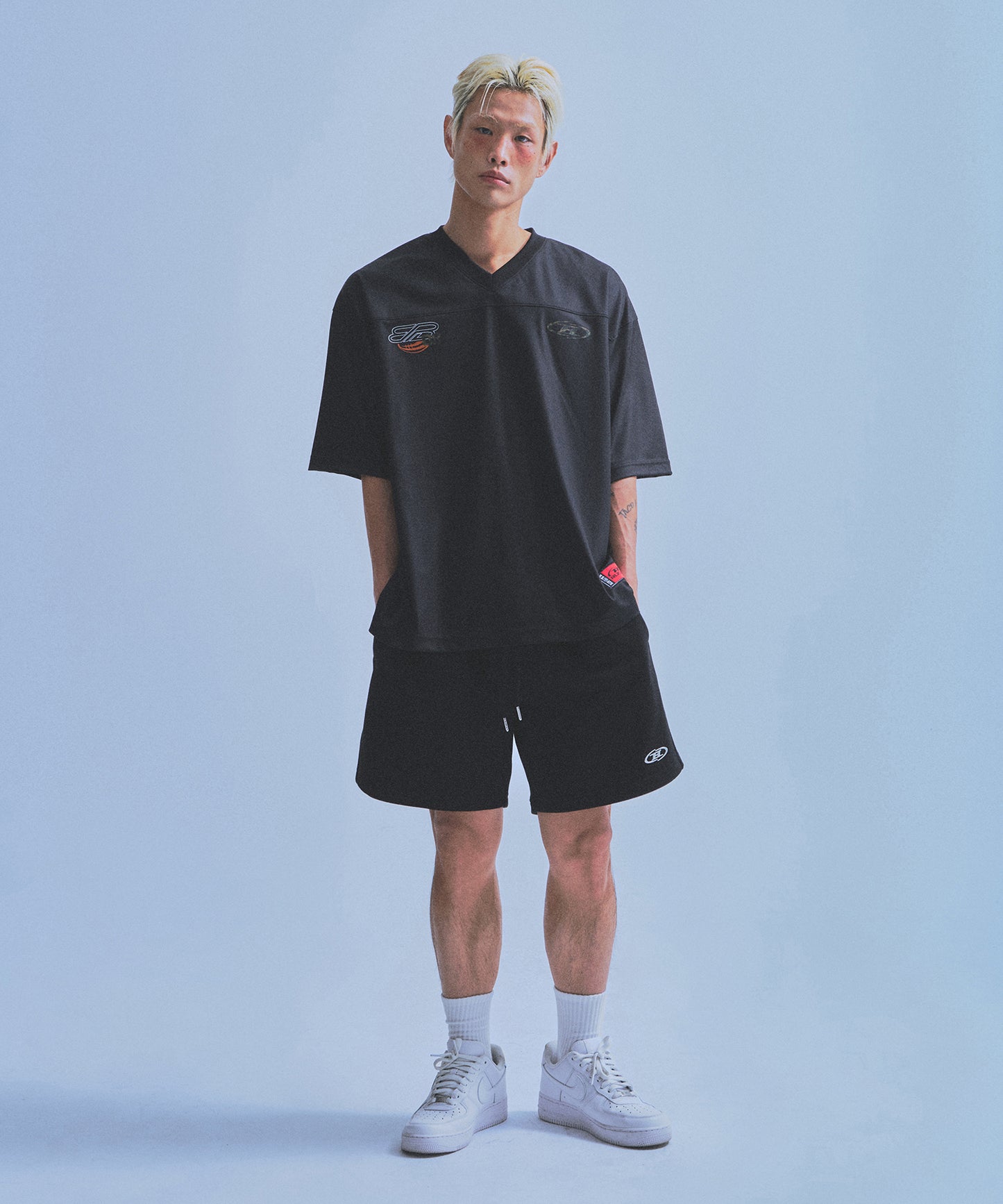IN STOCK* 08 RUGBY JERSEY T-SHIRTS [BLACK CAMO]