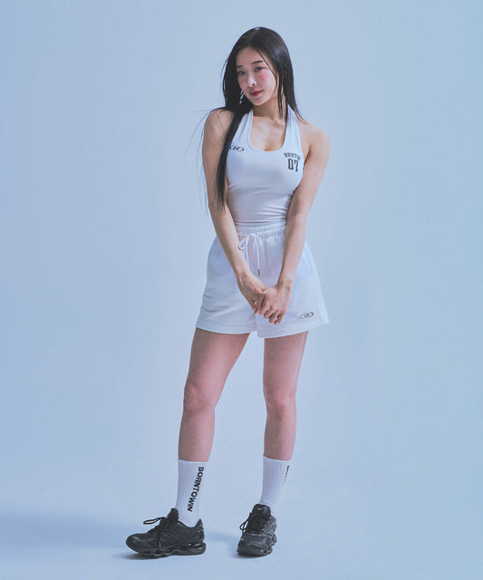 W CHROME B SHORTS [WHITE]