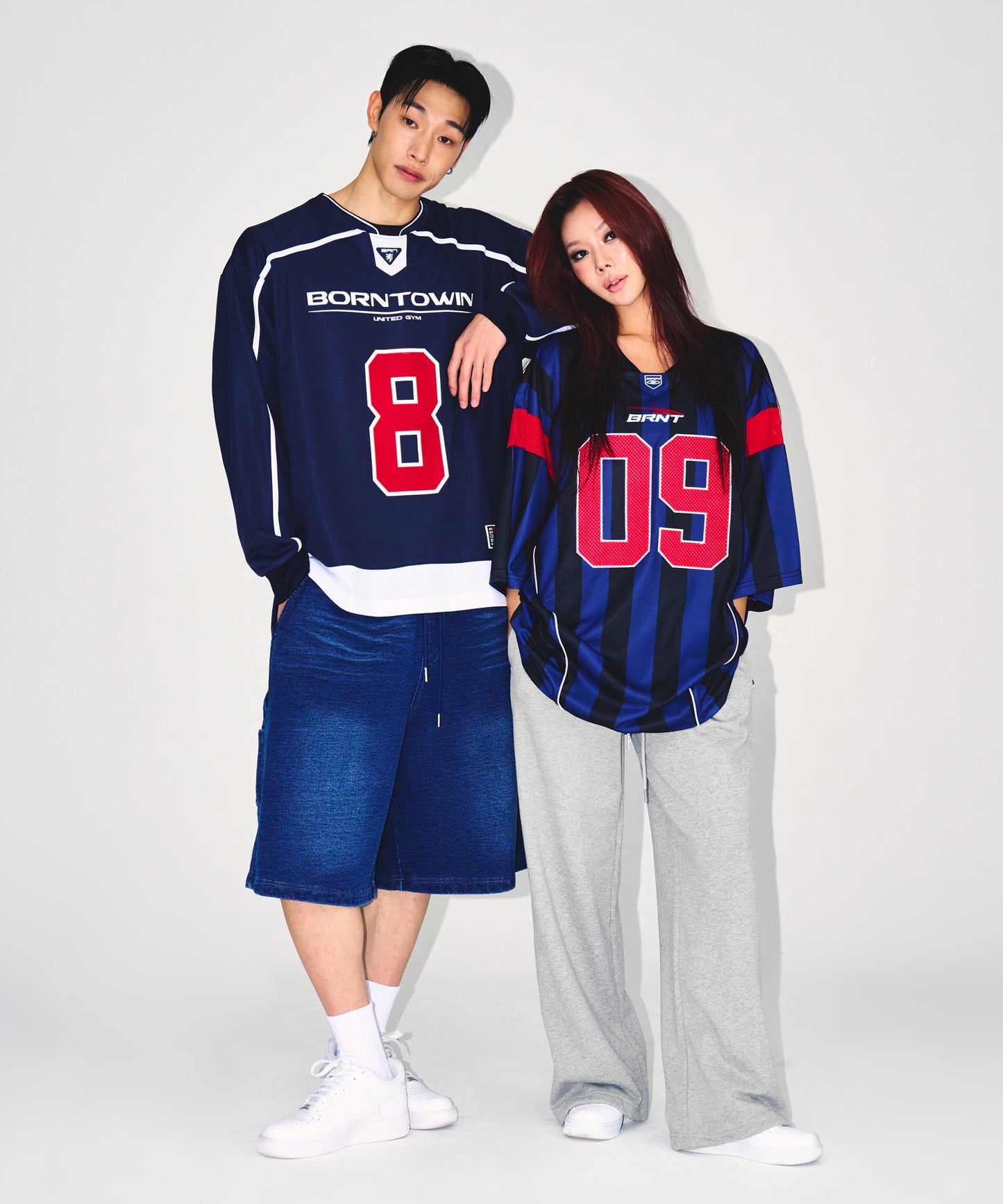LINE TAPING RUGBY LONG SLEEVE [NAVY]