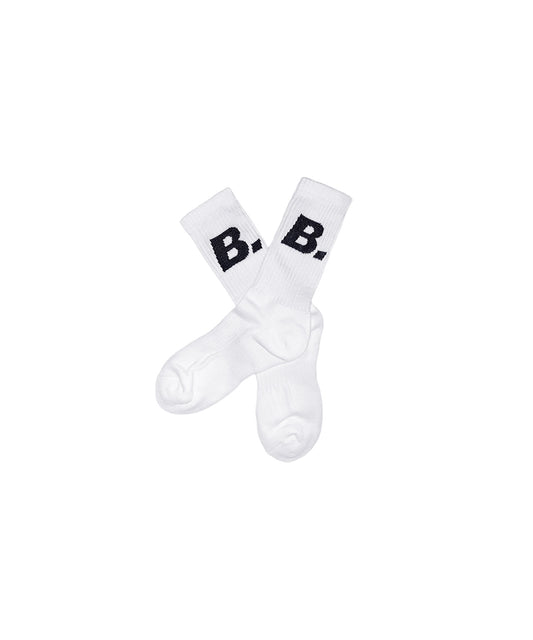 B. LOGO SOCKS [WHITE]