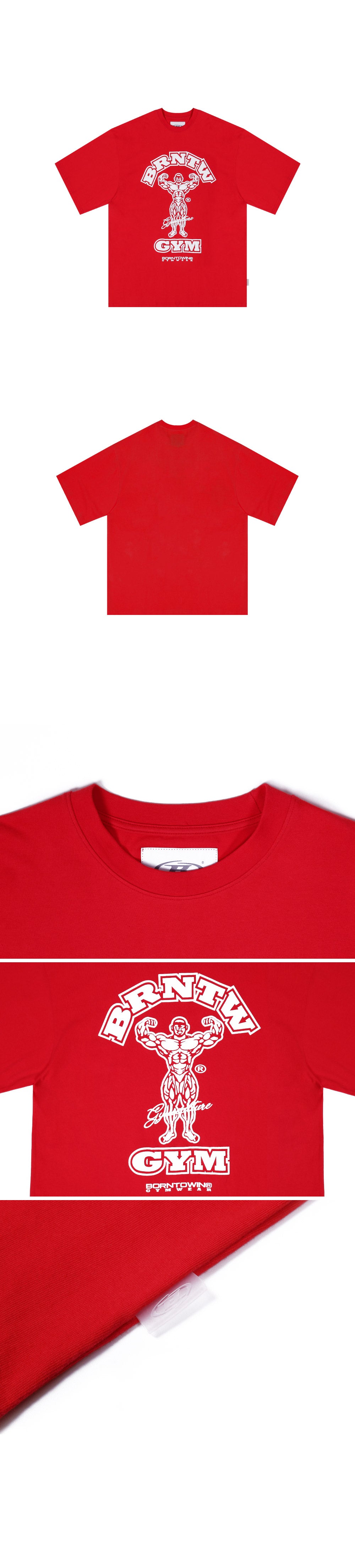 RAISEBORN OVER FIT T-SHIRTS [RED]