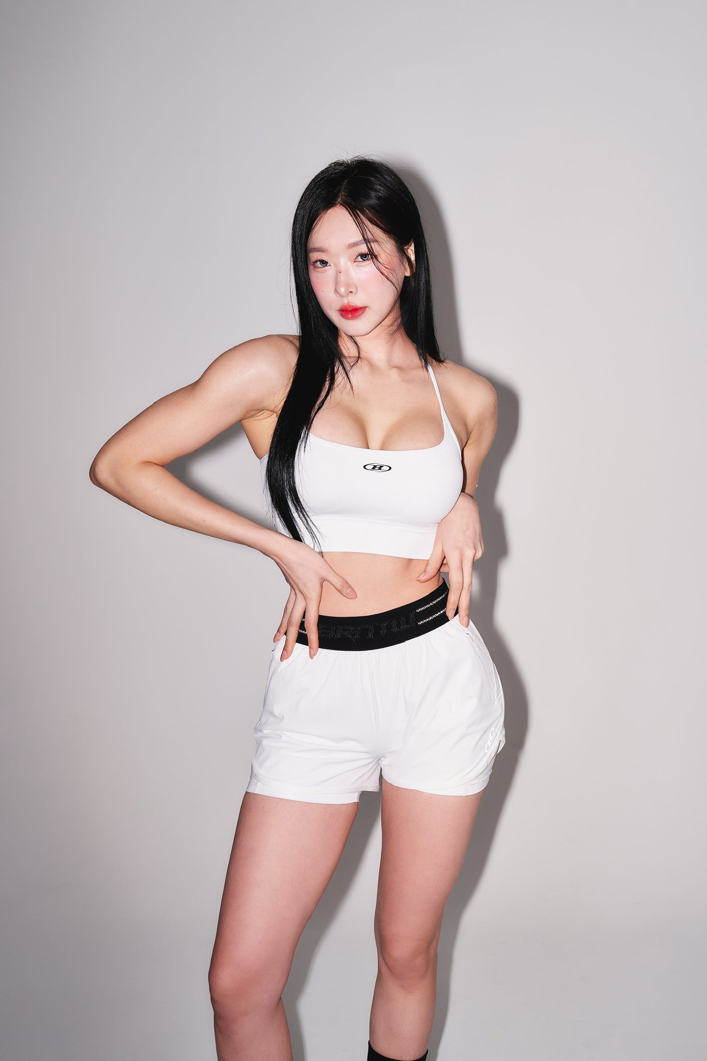 IN STOCK* W CROSS BACK BRA TOP [WHITE]