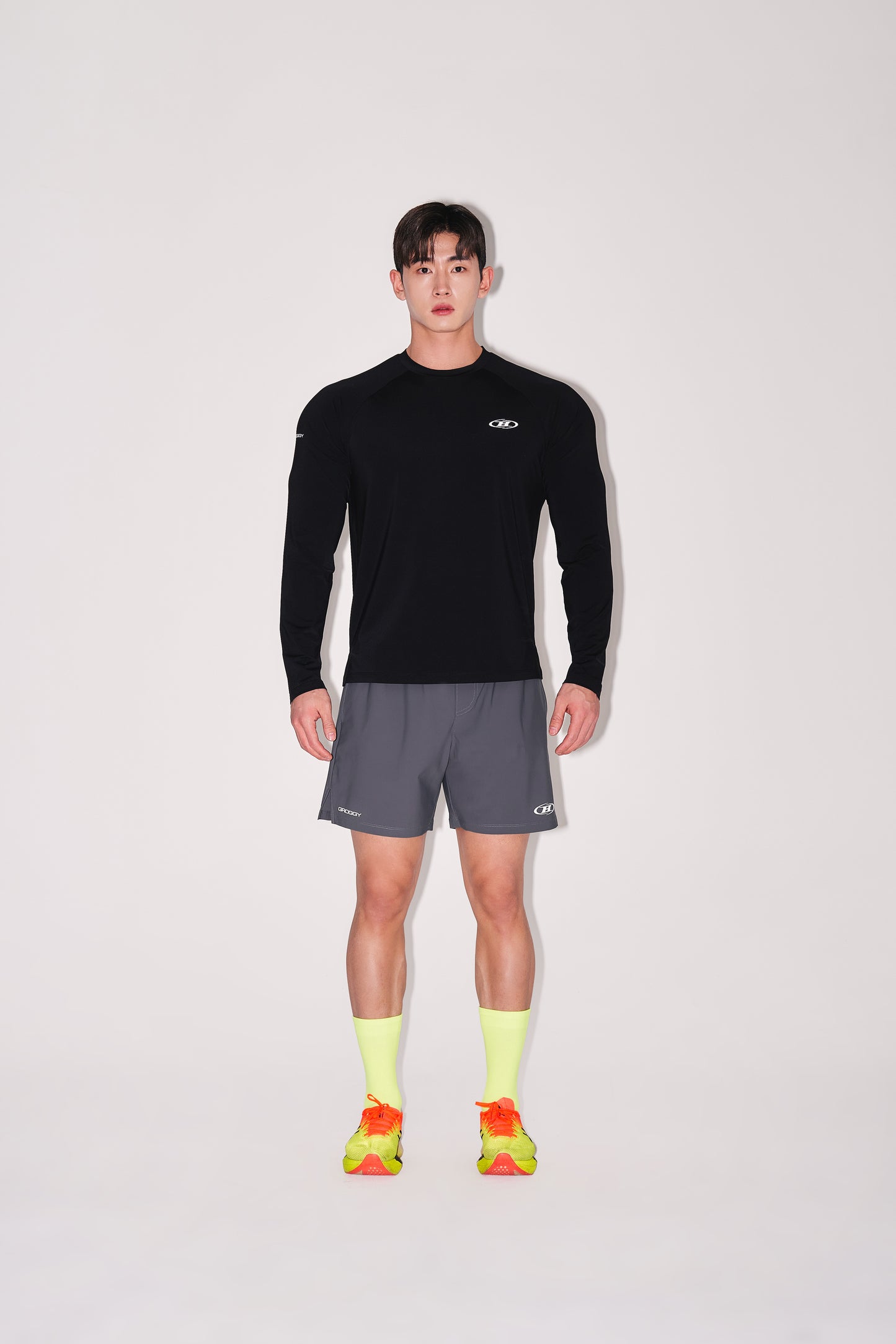BRN SQUARE QUICK DRY LONG SLEEVE [BLACK]