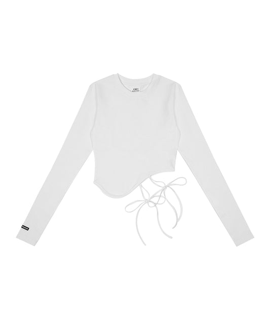 TIDE TIE LONGSLEEVE [WHITE]