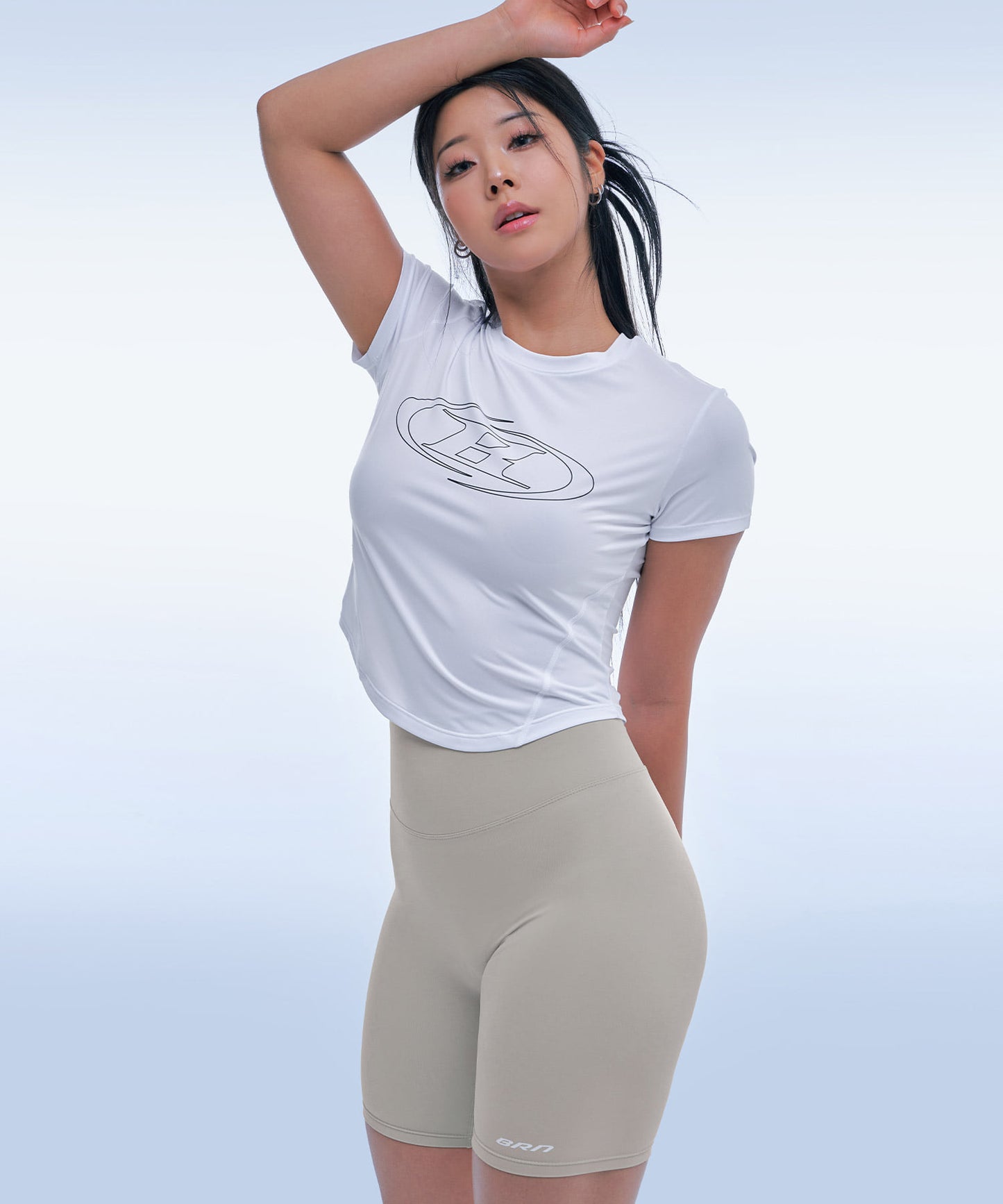 X STRAP 4.0 BIKER SHORTS [BEIGE]