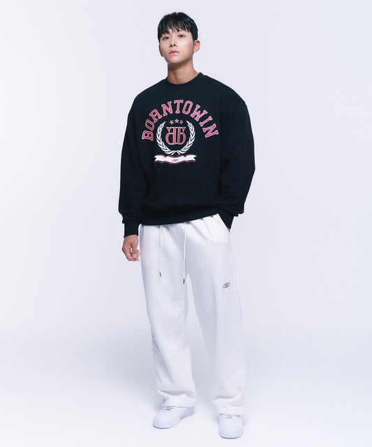 DOUBLE B EMBLEM SWEATSHIRTS [BLACK]