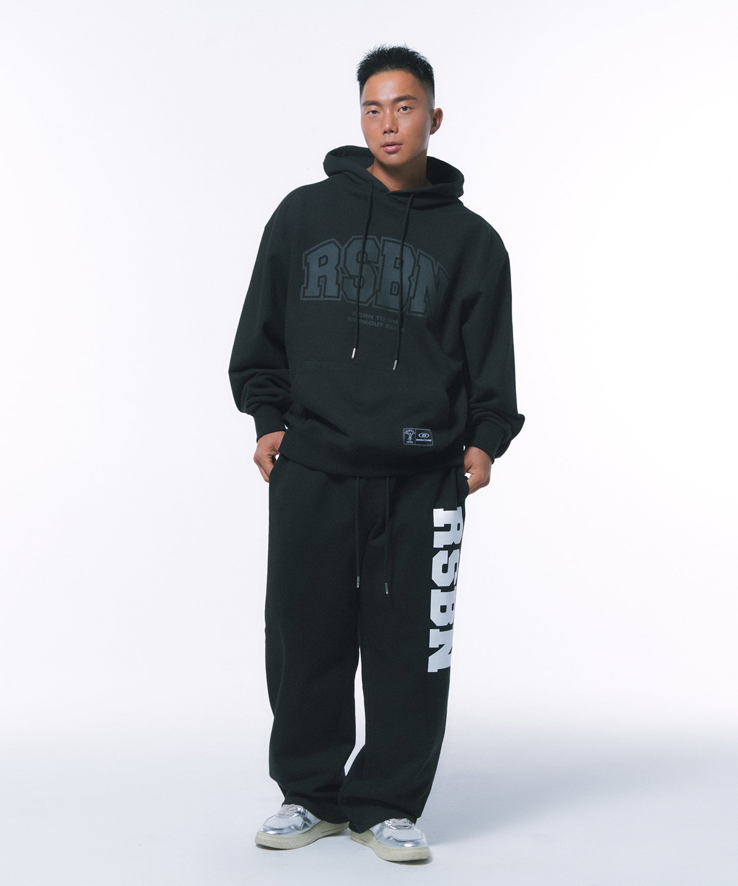 RSBN OVER FIT HOODIE [BLACK]