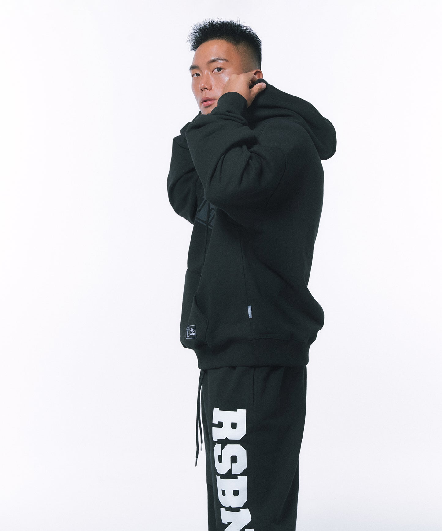 RSBN OVER FIT HOODIE [BLACK]