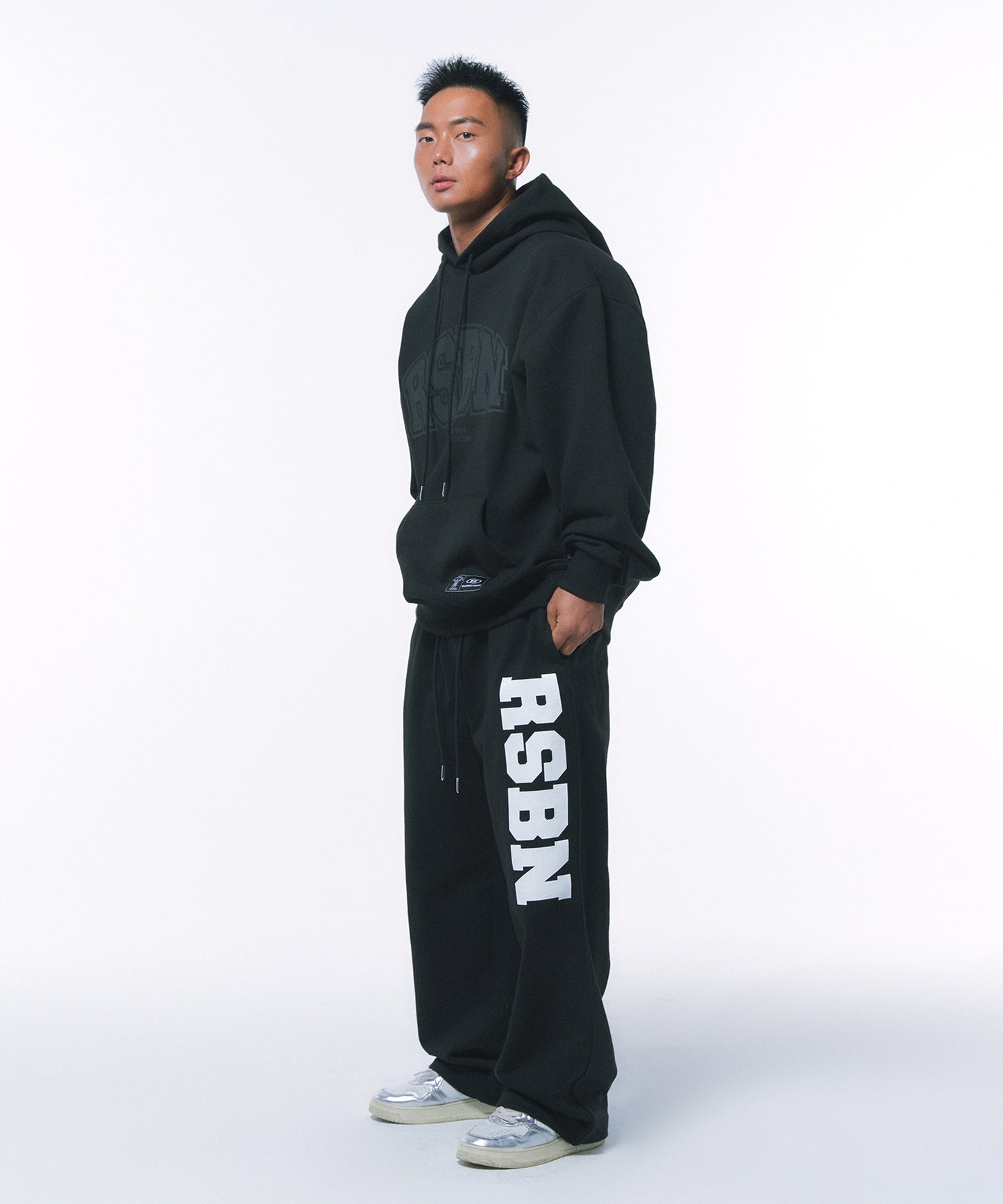 RSBN OVER FIT HOODIE [BLACK]