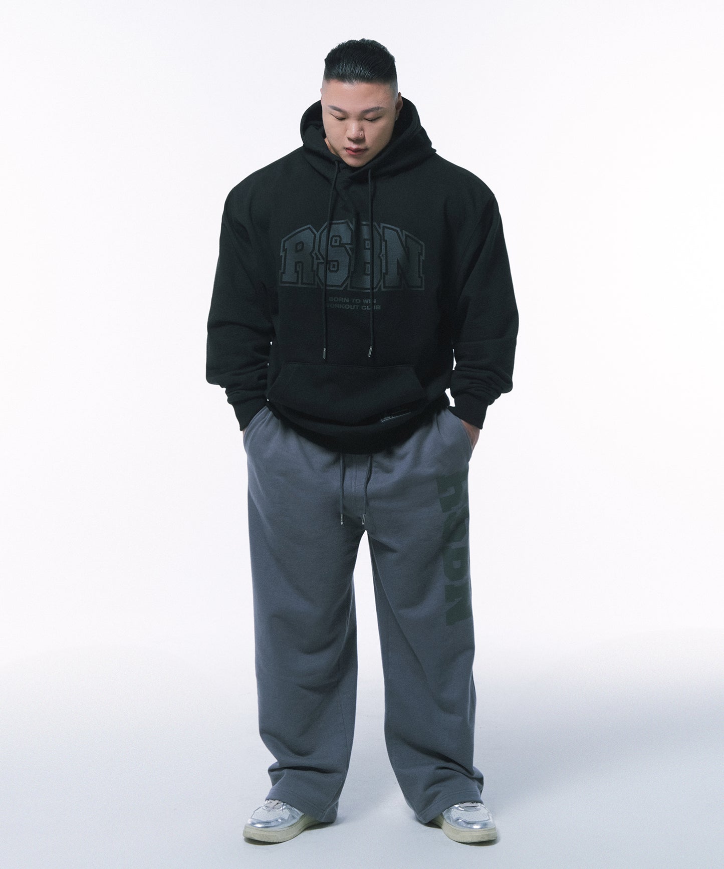 RSBN OVER FIT HOODIE [BLACK]