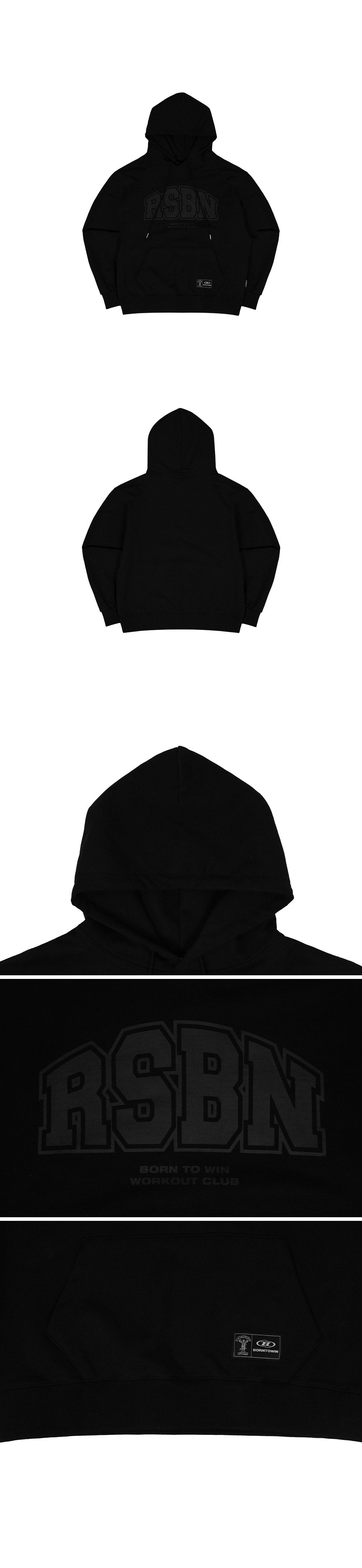 RSBN OVER FIT HOODIE [BLACK]