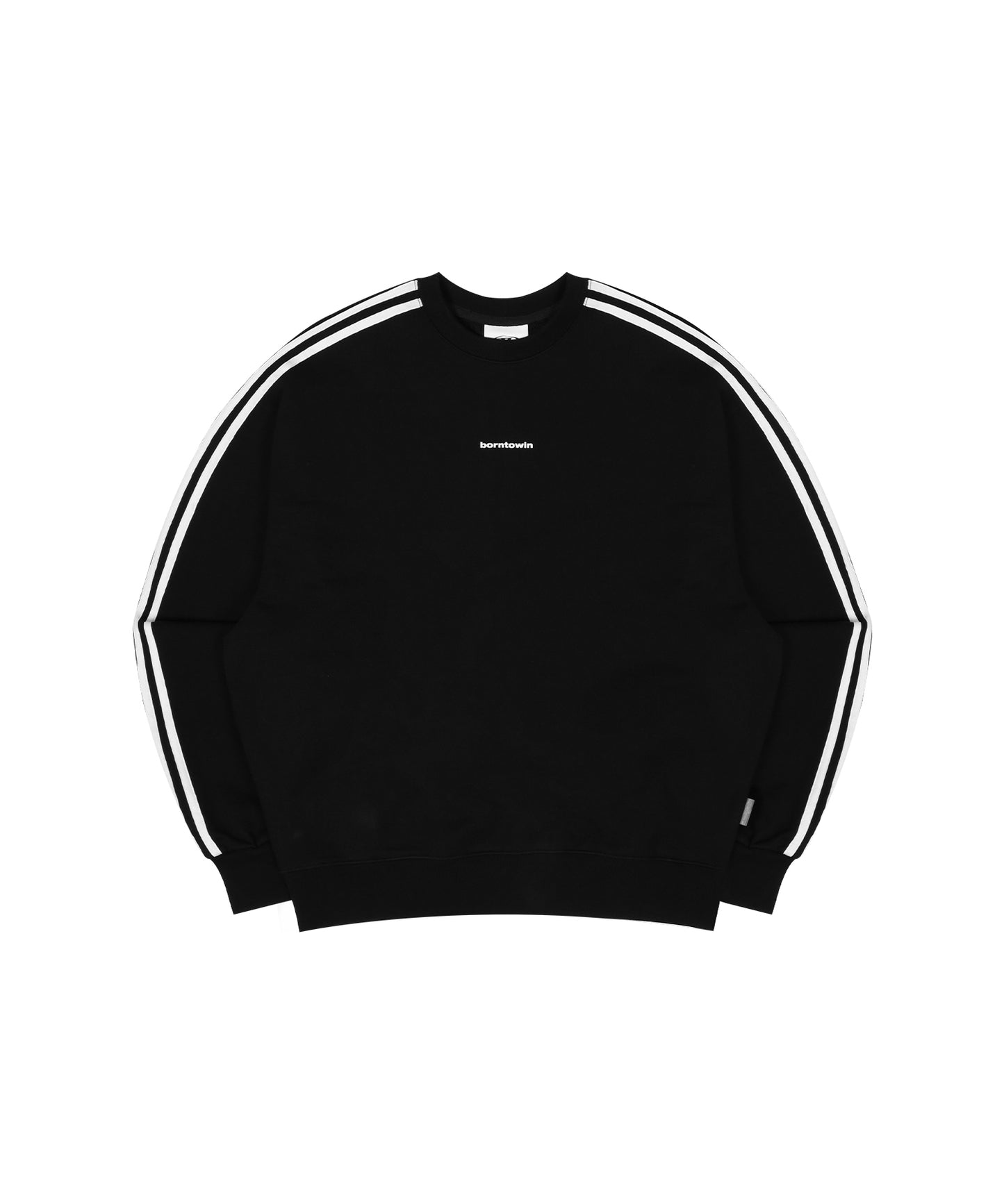 TRACK LINE SMALL LOGO SWEATSHIRTS [BLACK]