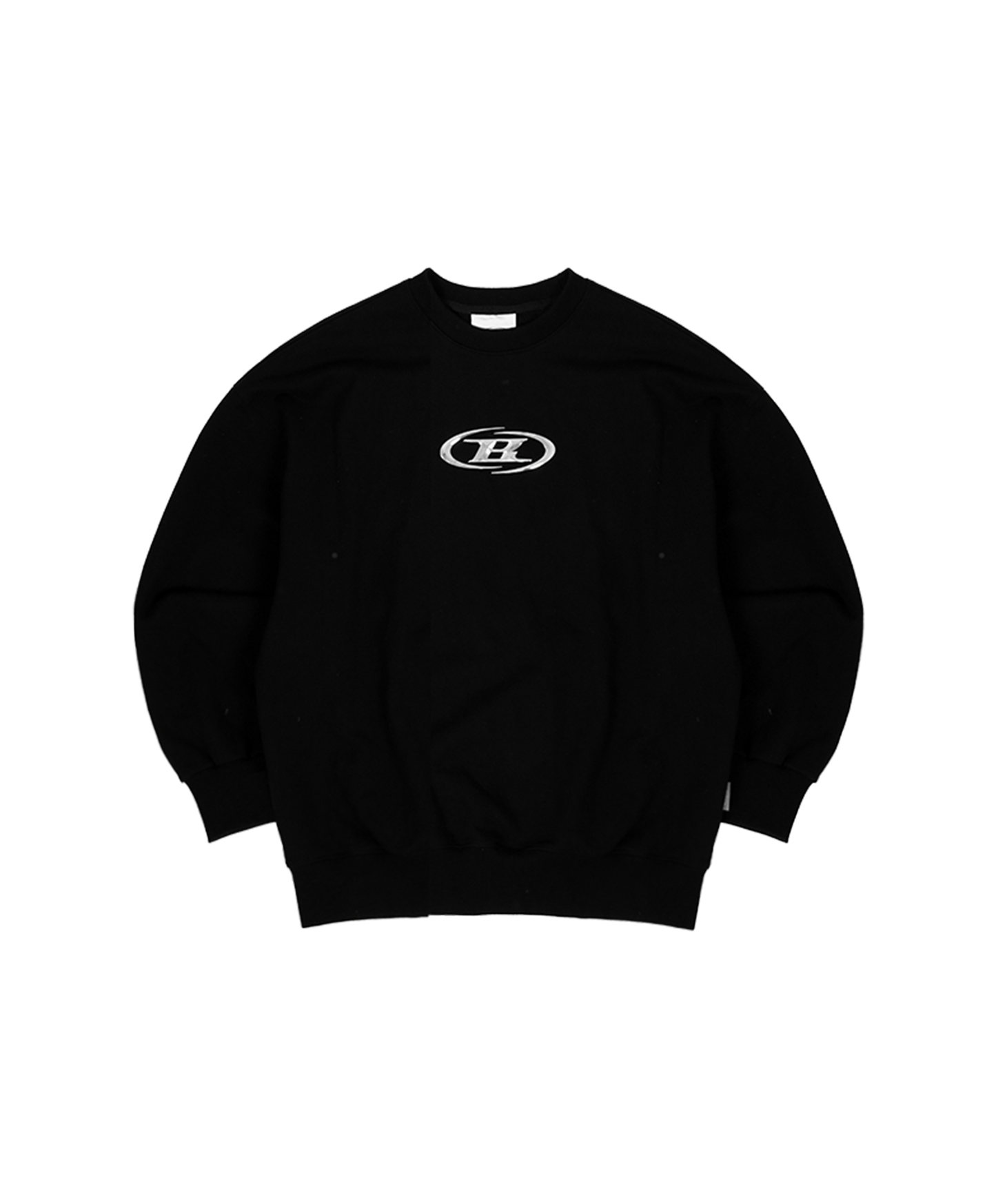 SILVER BIG LOGO SWEATSHIRTS [BLACK]