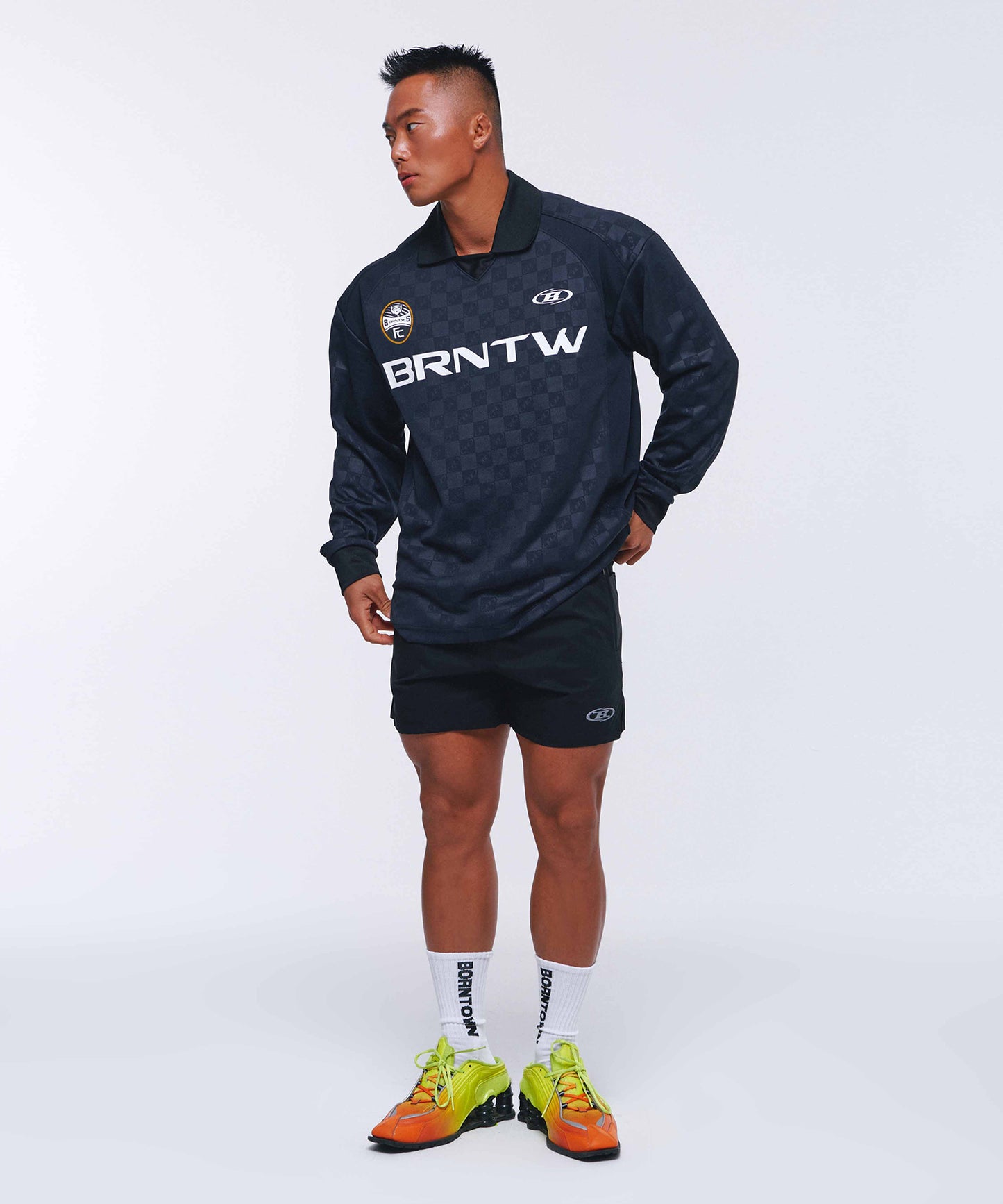 MONOGRAM SOCCER JERSEY [BLACK]