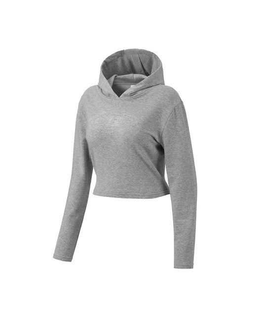 SPARKLING B SLIM FIT HOODIE [MELANGE GREY]