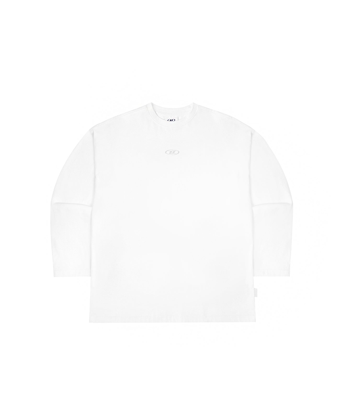 SILVER B OVER FIT LONGSLEEVE [WHITE]