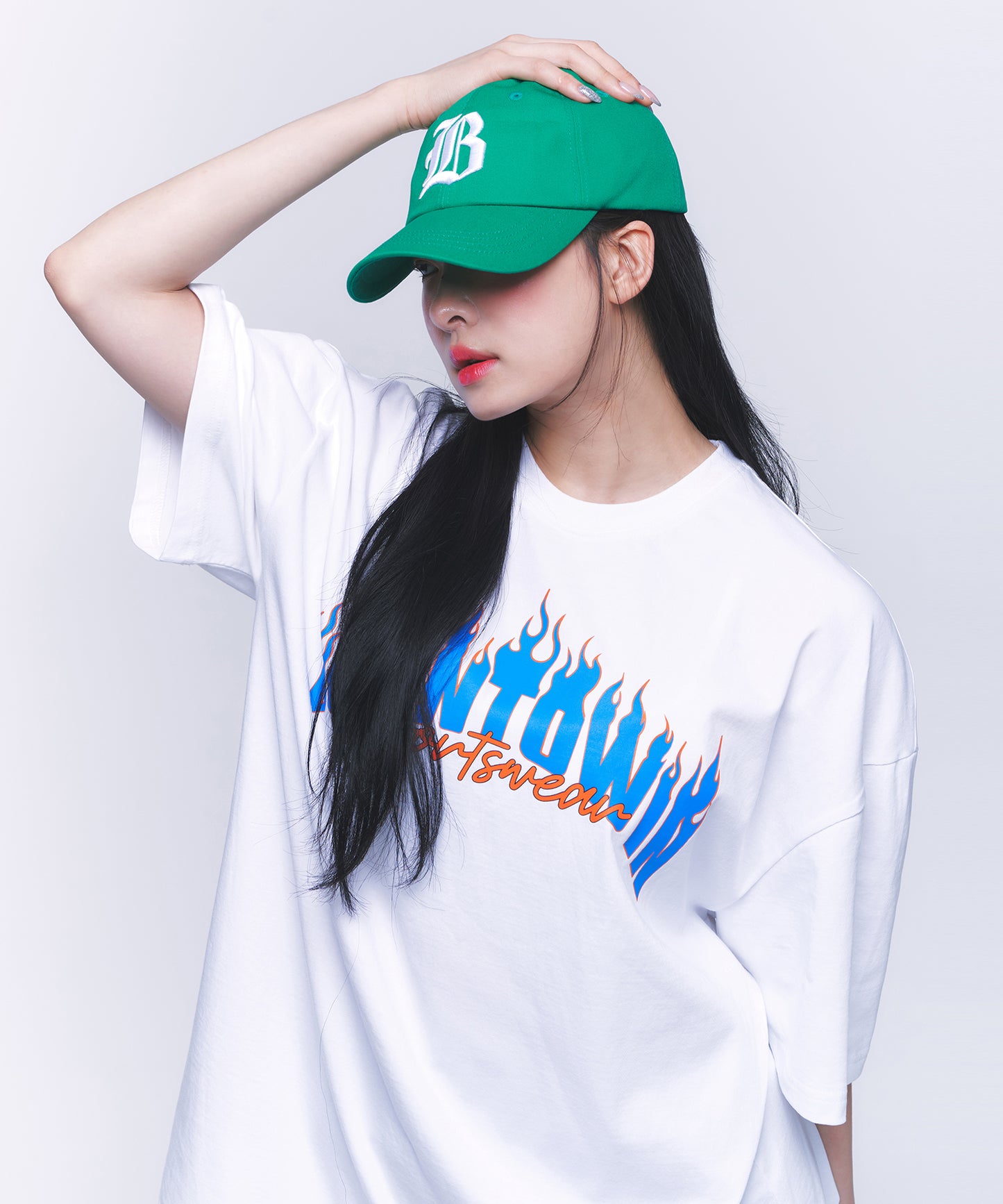 HERITAGE B BALL CAP [GREEN]