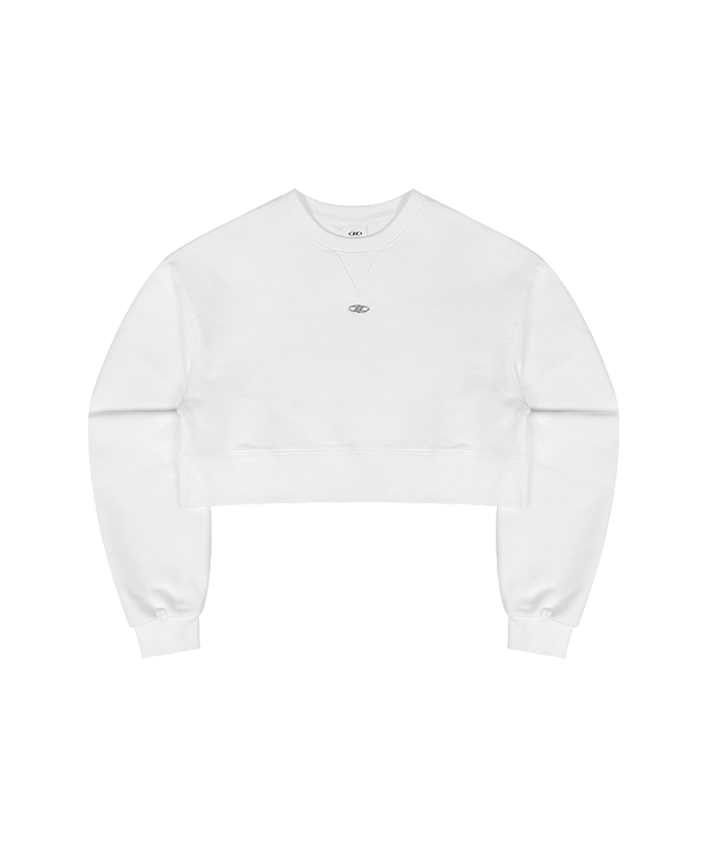 B PENDANT CROP SWEATSHIRTS [WHITE]