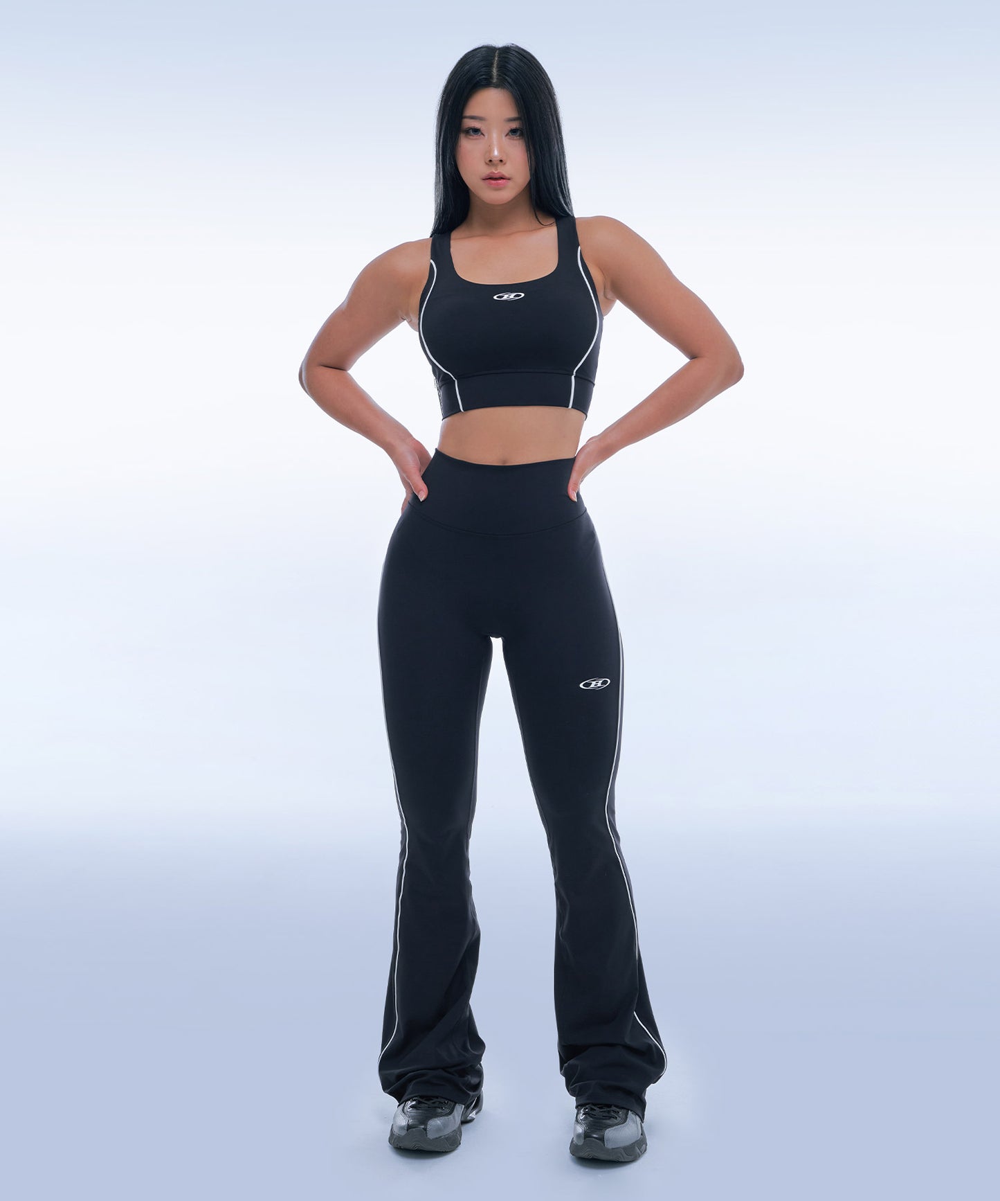 SYMBOL B PIPING TANK TOP [BLACK]