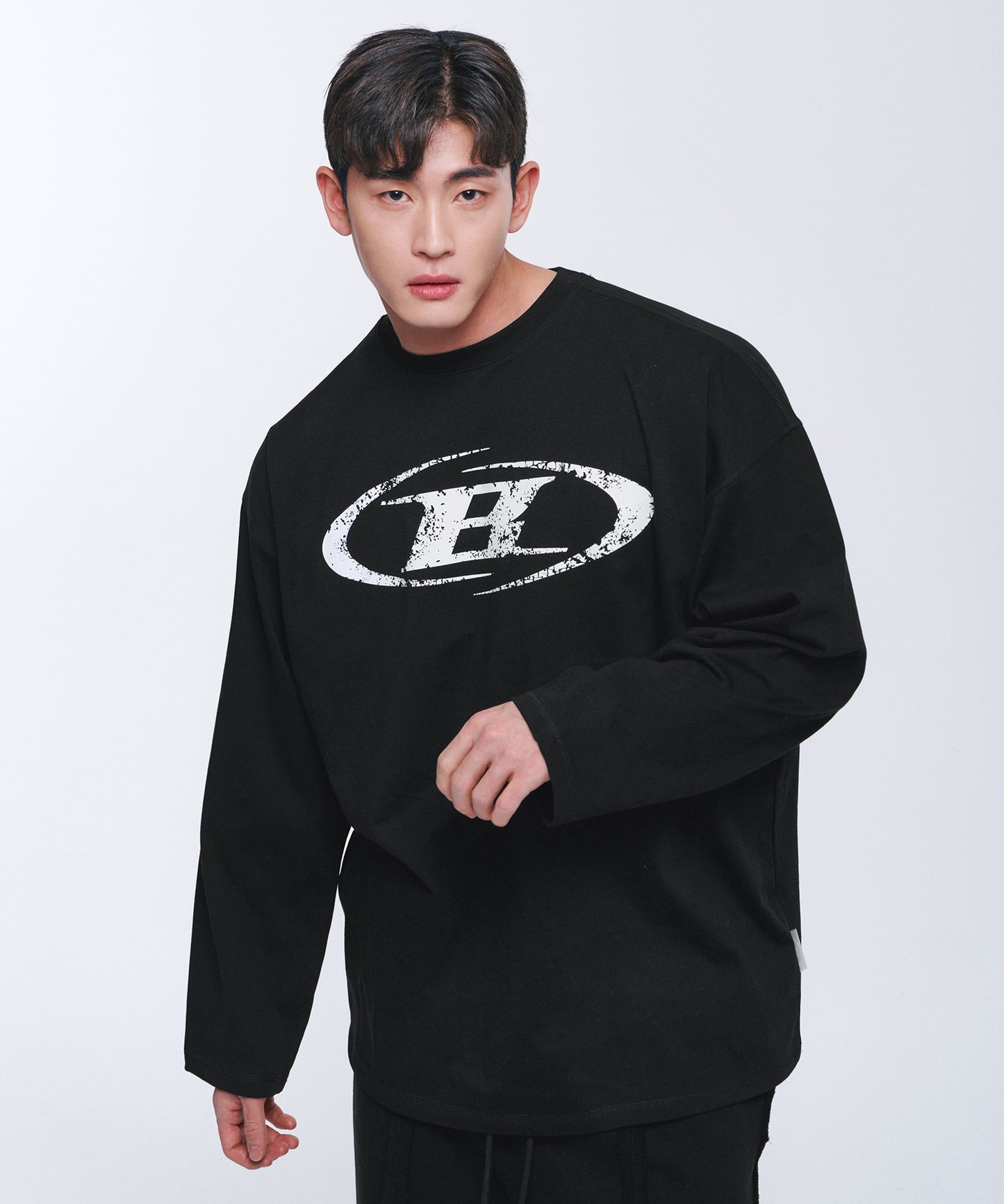 CRACK B SYMBOL LONGSLEEVE [BLACK]