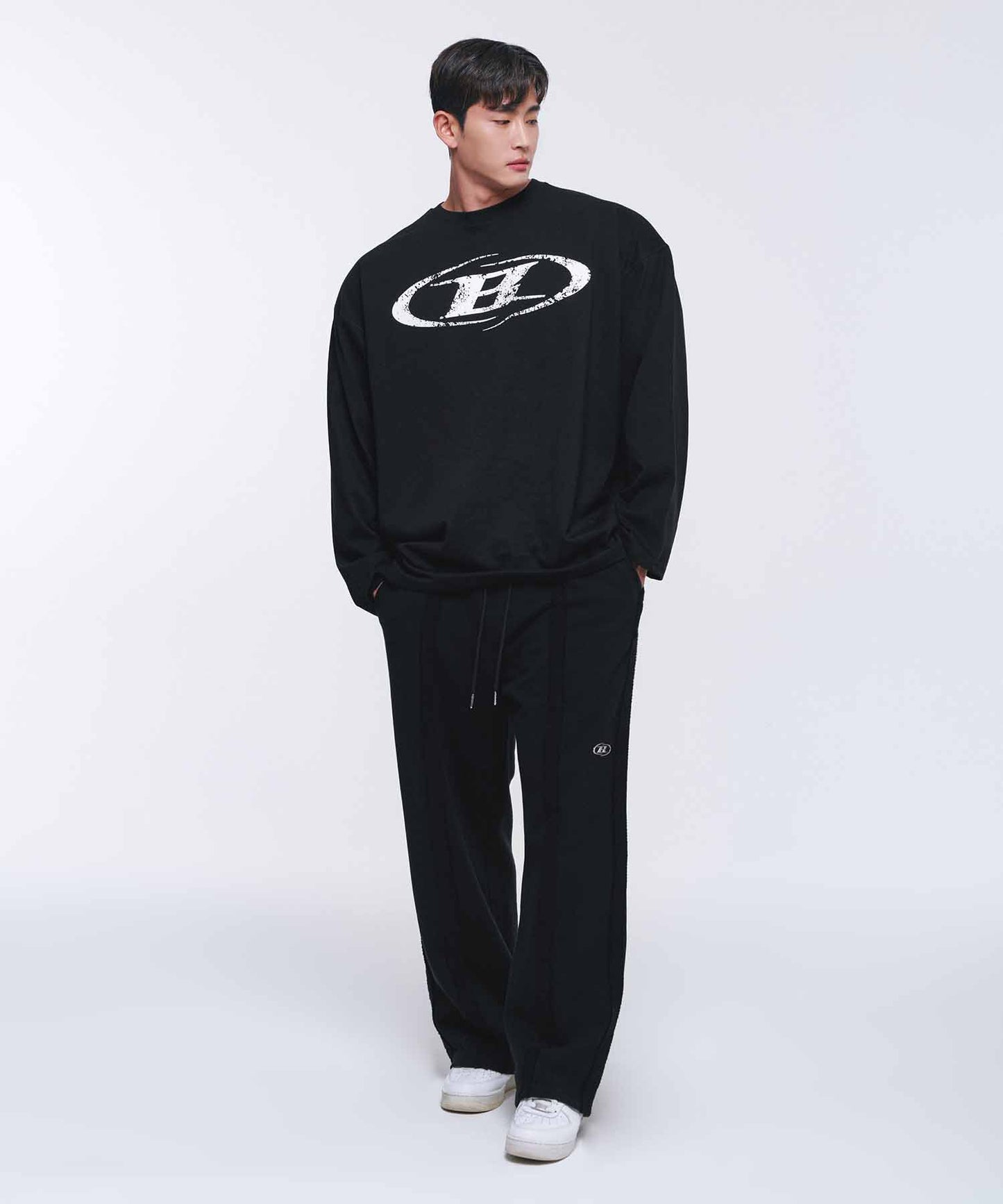 CRACK B SYMBOL LONGSLEEVE [BLACK]