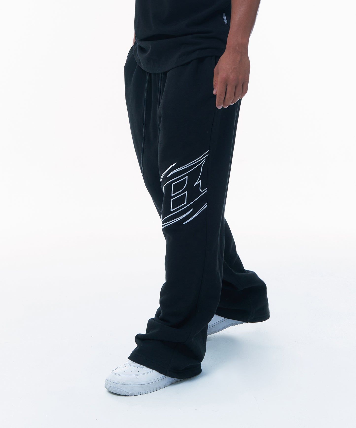 STROKE B WIDE PANTS [BLACK]