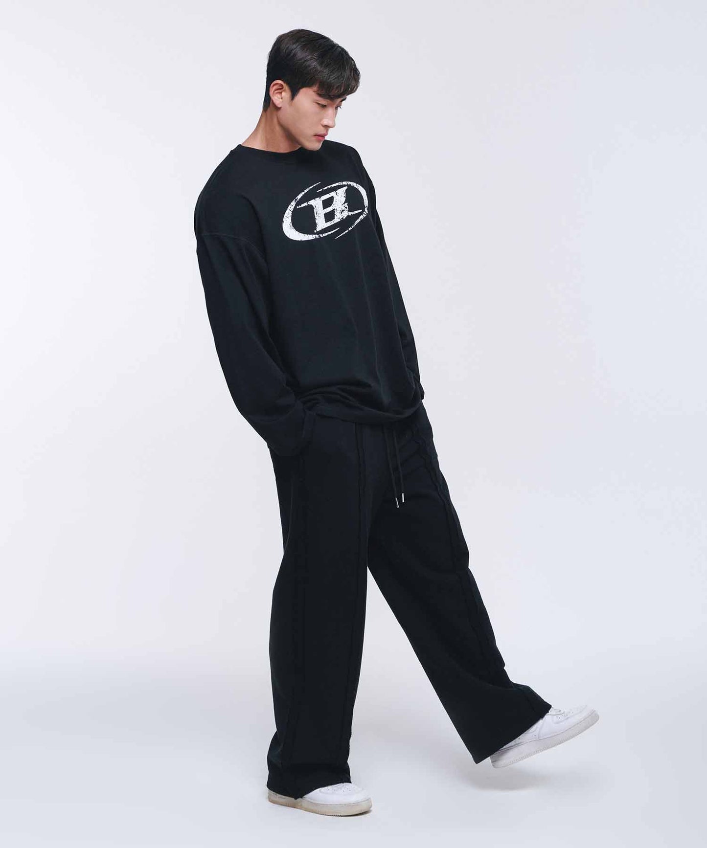 CRACK B SYMBOL LONGSLEEVE [BLACK]