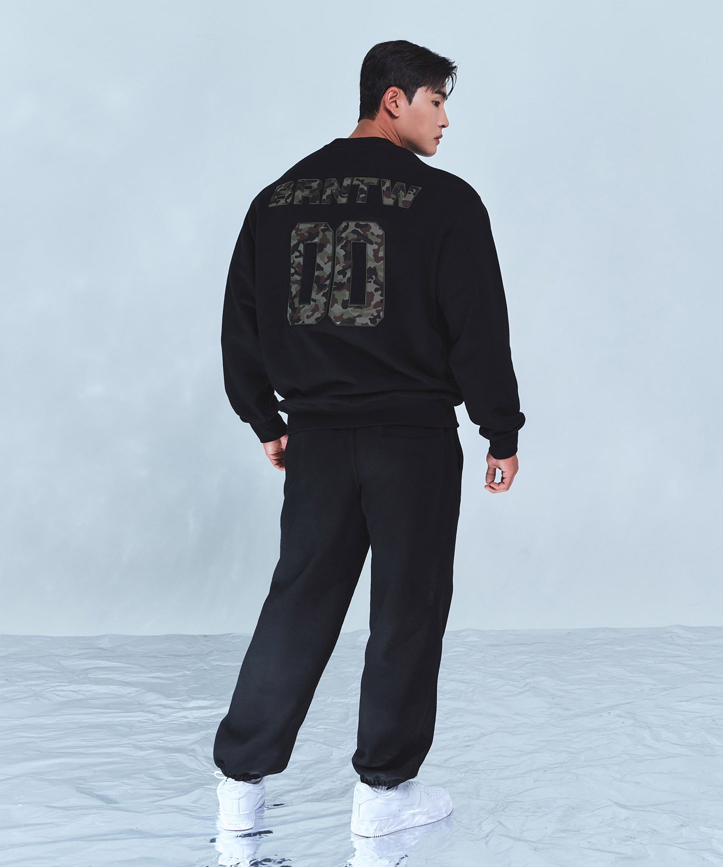 CAMO BRNTW SWEATSHIRTS [BLACK]