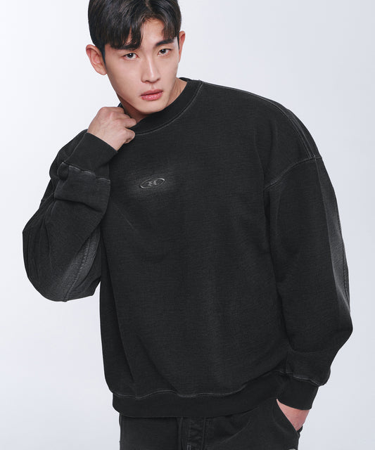 DENIM LIKE SWEATSHIRTS [BLACK DENIM]